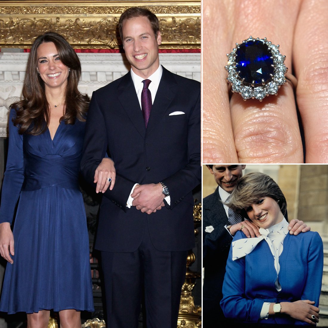 Princess Diana Kate Middleton Sapphire Engagement Ring Pop Sugar