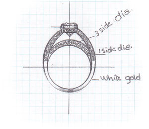 Our artisans can quickly create drawings to show you how your design might look
