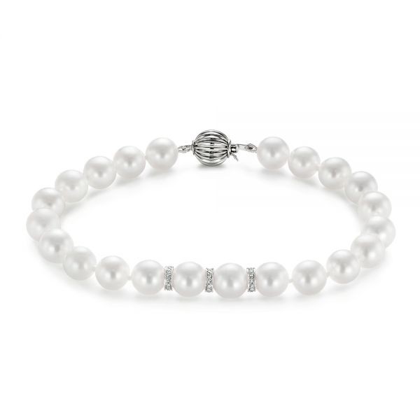 Pearl and Diamond Bracelet - Image