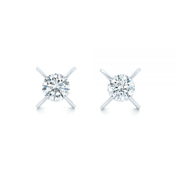 Custom Diamond Stud Earrings - Image