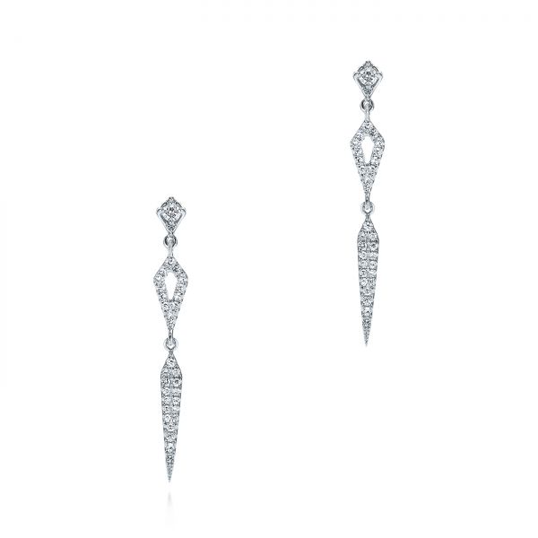 Dangling Diamond Earrings - Image