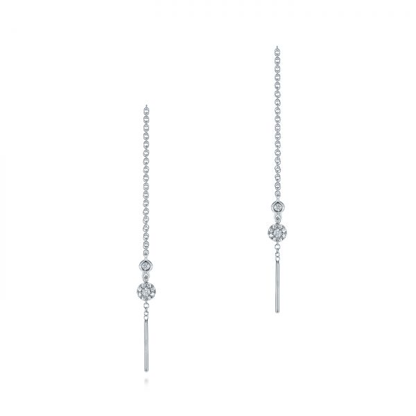 Diamond Threader Earrings - Image