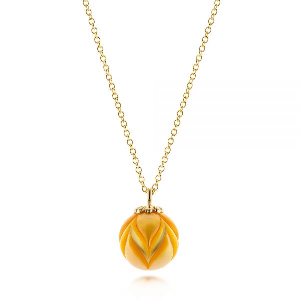 Golden Pearl Tulip Pendant - Image