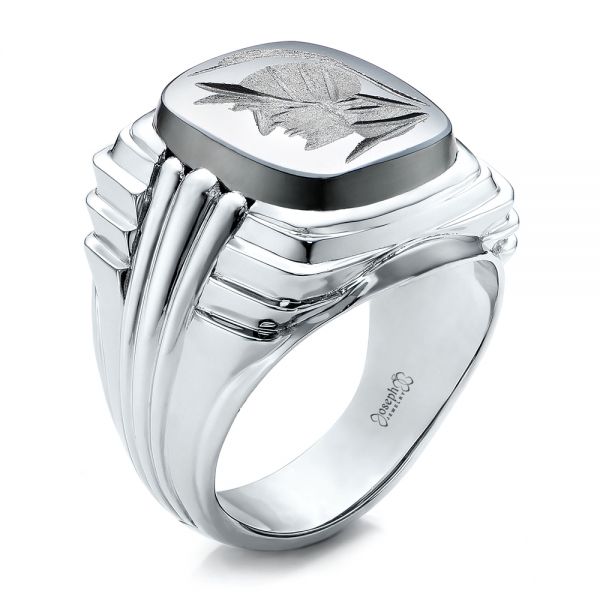 Custom Men's Signet Ring - Image
