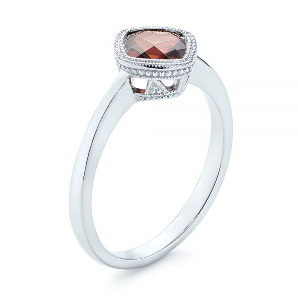 Vintage-Inspired Garnet Fashion Ring - Image