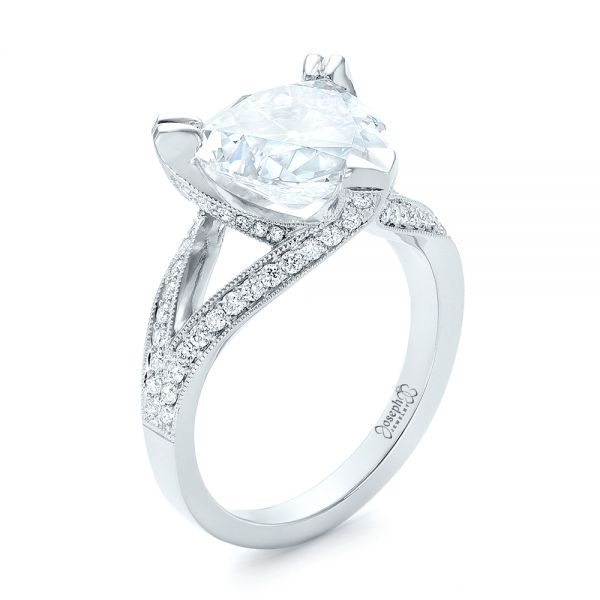 Custom Antique Style Diamond Engagement Ring - Image