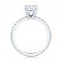  Platinum Custom Diamond Engagement Ring - Front View -  103222 - Thumbnail