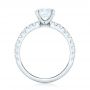 18k White Gold Custom Diamond Engagement Ring - Front View -  103235 - Thumbnail