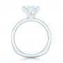  Platinum Custom Solitaire Diamond Engagement Ring - Front View -  102831 - Thumbnail