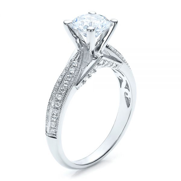 Pave Engagement Ring - Vanna K - Image