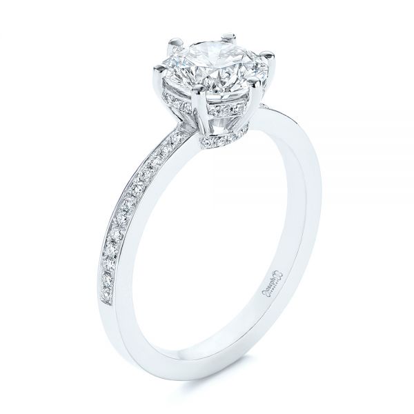 Six-Prong Classic Diamond Engagement Ring - Image