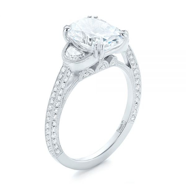 Three-Stone Diamond Engagement Ring - Image