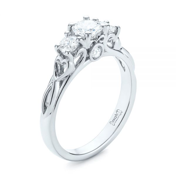 Three-Stone Diamond Infinity Engagement Ring - Image