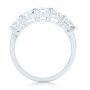 14k White Gold Custom Diamond Wedding Band - Front View -  102953 - Thumbnail