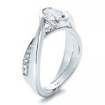 Custom Interlocking Engagement Ring