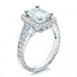 Custom Emerald Cut Diamond Engagement Ring