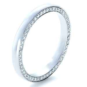 Custom Bright Cut Engagement Band