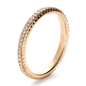 Custom Rose Gold Diamond Wedding Band