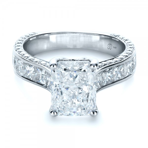 Custom Radiant Cut Engagement Ring