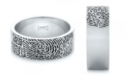 Custom Fingerprint Wedding Ring