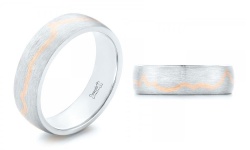 Custom Two-Tone Mountain Range Wedding Ring