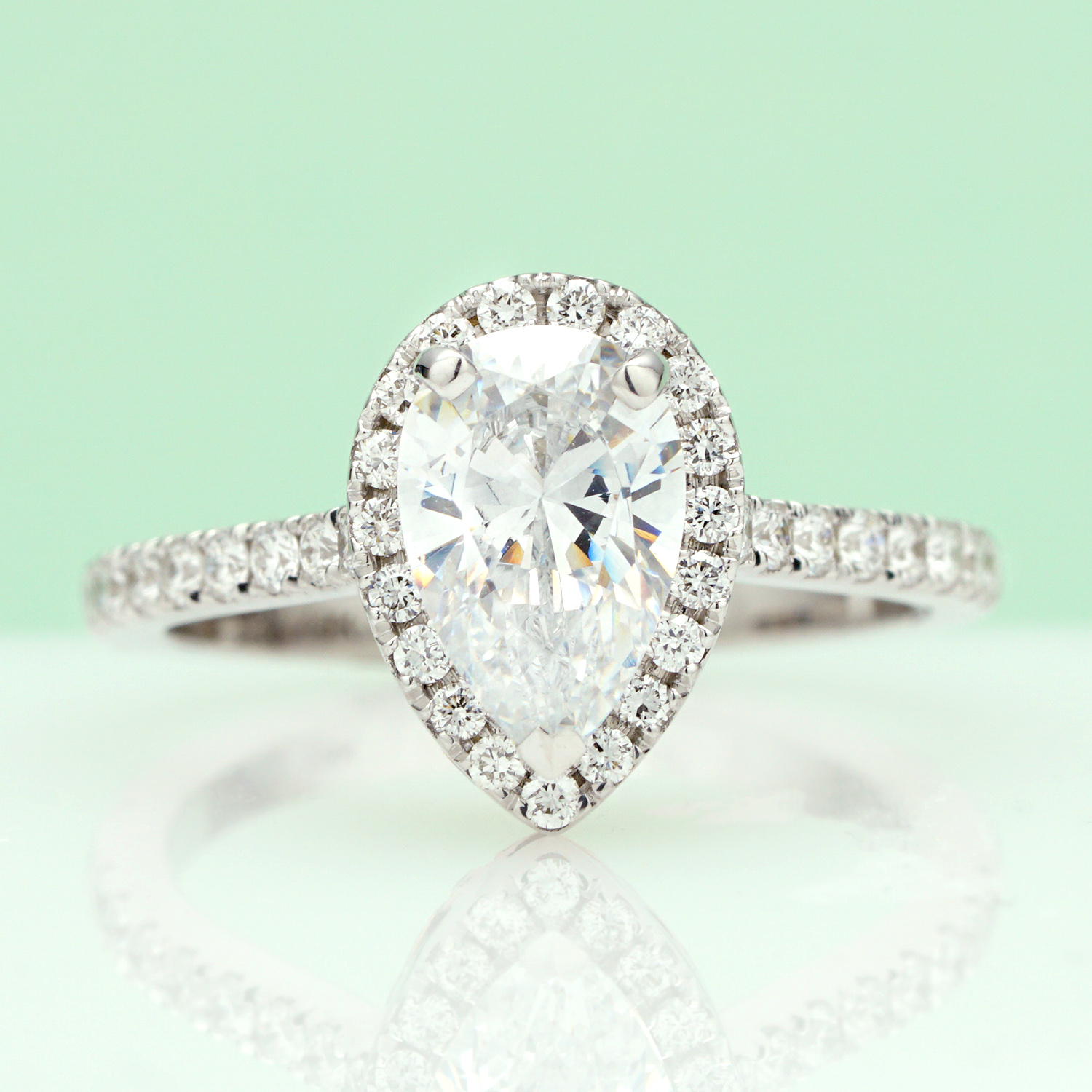 Pear Diamond Engagement Ring