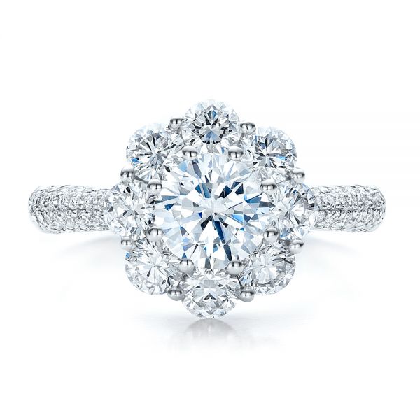 Diamond Halo Engagement Ring