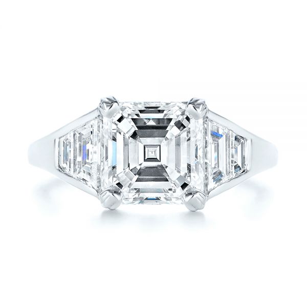 Step Cut Diamond Engagement Ring