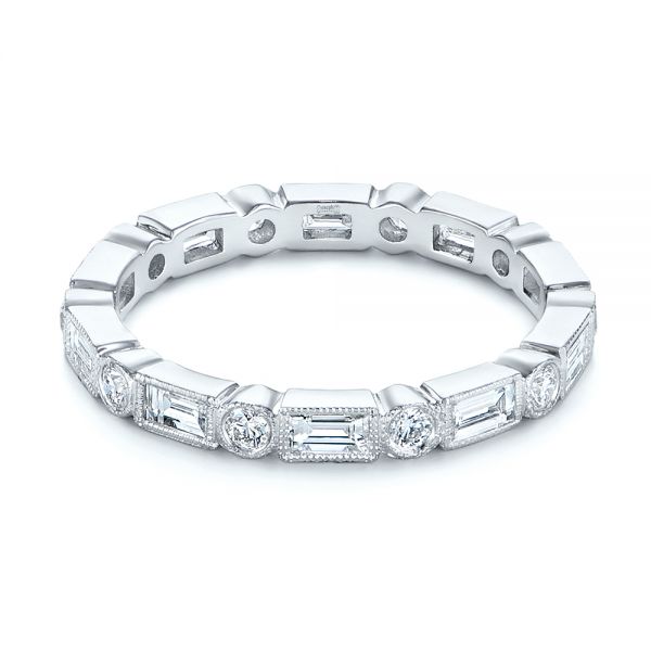 Custom Baguette Diamond Eternity Wedding Band