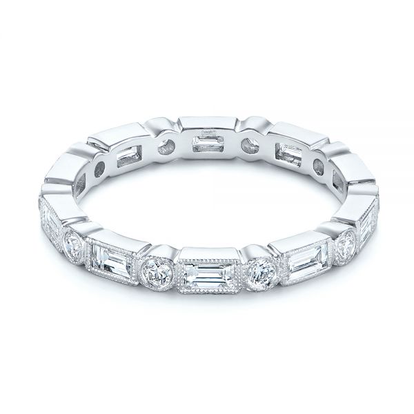 Custom Baguette Diamond Eternity Wedding Band