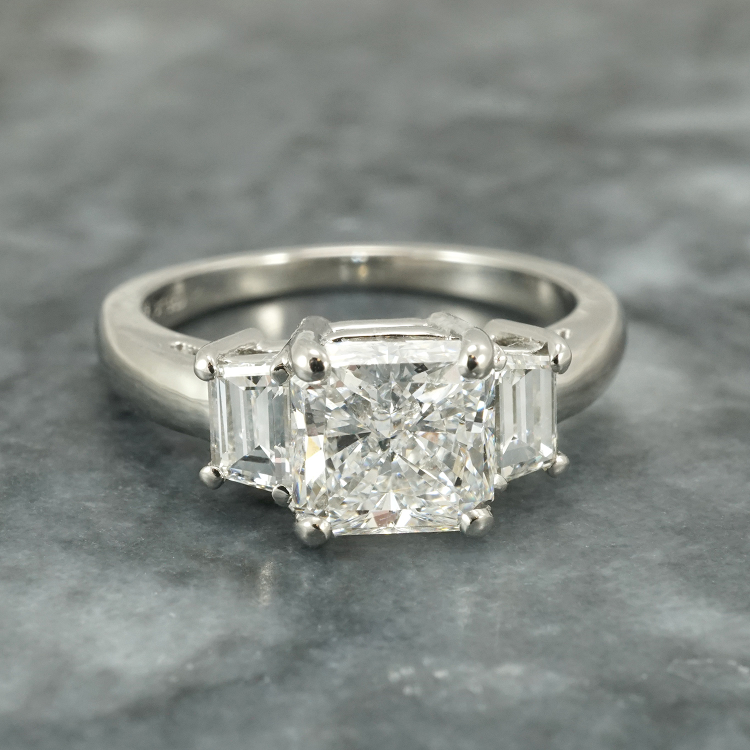 Custom Three Stone Engagement Ring