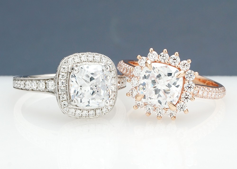 Cushion Cut Diamond Engagement Rings - Image