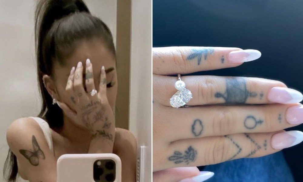 Ariana Grande Wore This 90s Resin Bubble Ring Trend