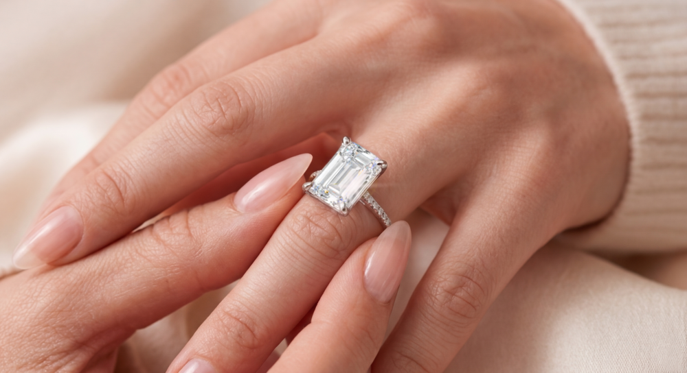 Spinning Engagement Ring on Hand