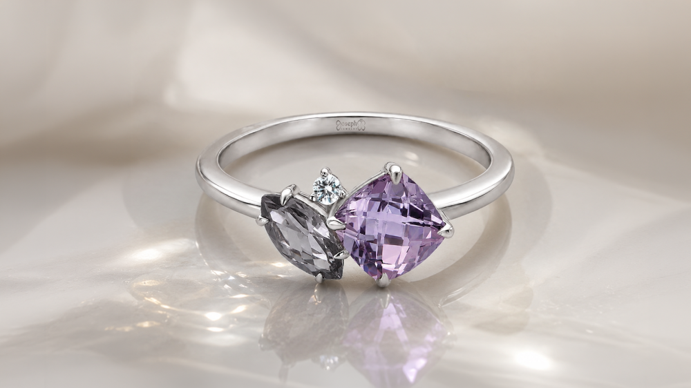 Spinel-Toi et Moi Ring