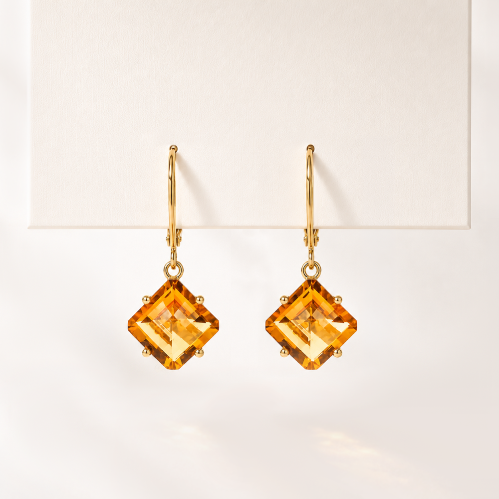 Citrine Danglers