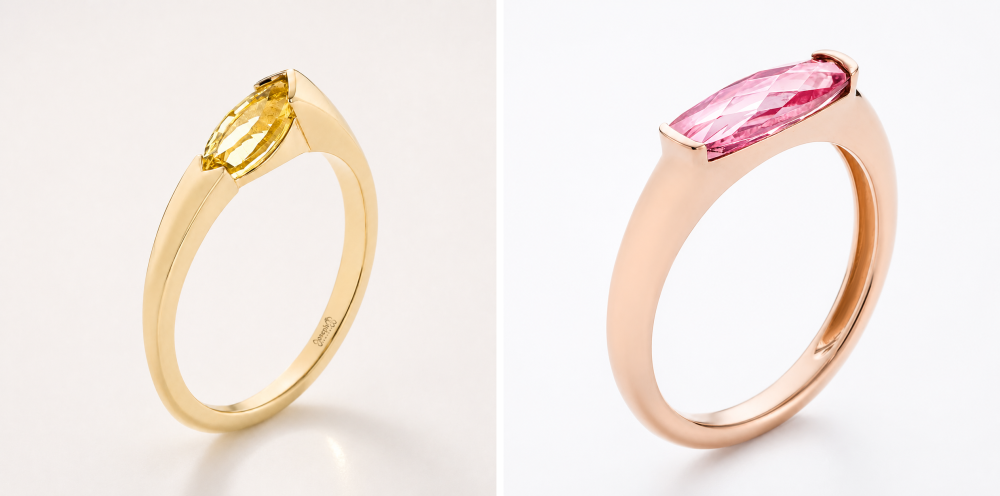 Citrine and Topaz Fashion Rings