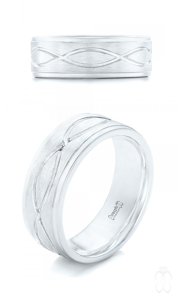 Custom Brushed Men's Infinity Band