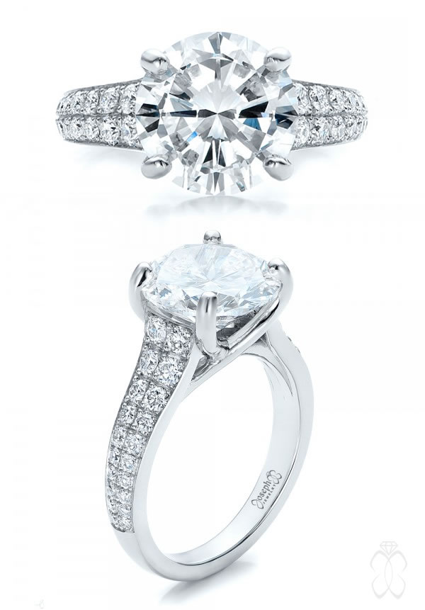 Joseph Jewelry Custom Diamond Engagement Ring