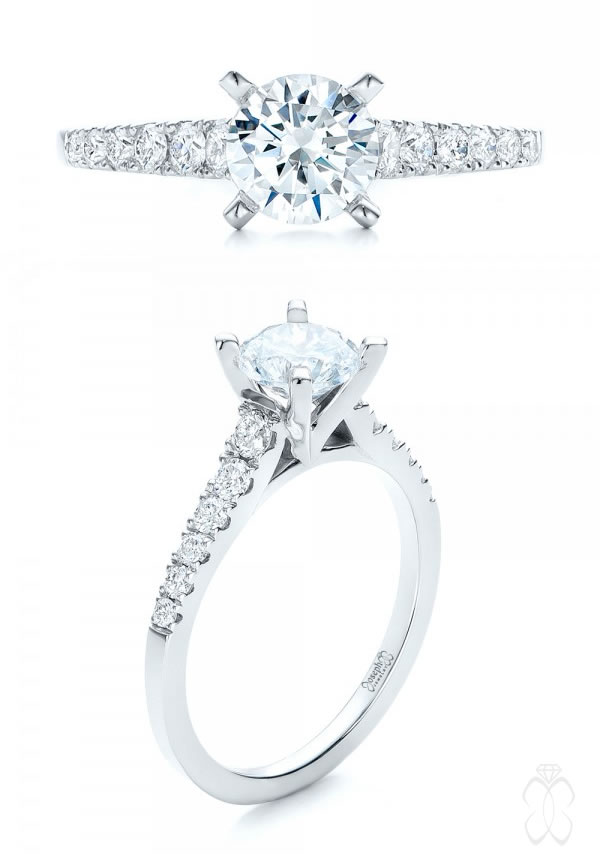 Joseph Jewelry Classic Tapered Diamond Engagement Ring