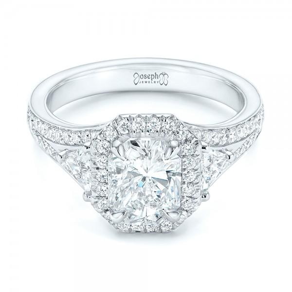 Custom Diamond Halo Engagement Ring Joseph Jewelry