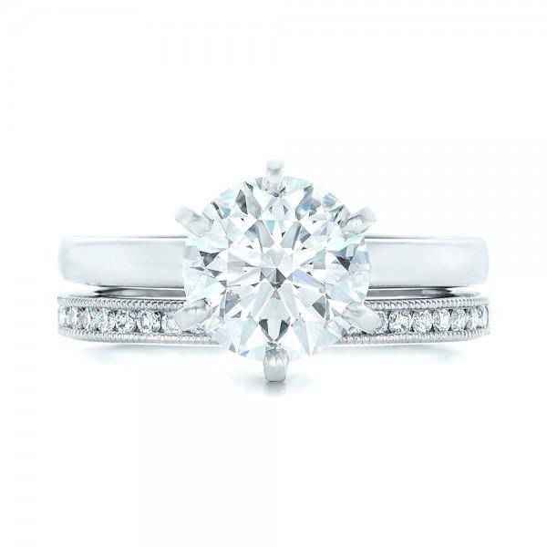 Custom Solitaire Diamond Bridal Set Joseph Jewelry