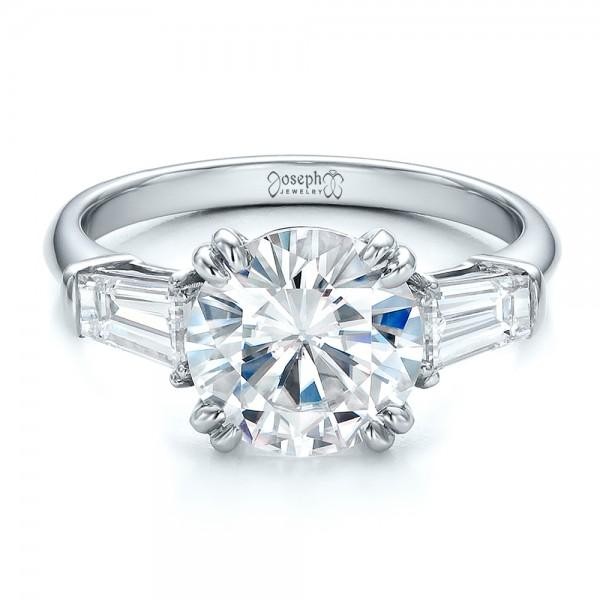 Custom Three Stone Diamond Engagement Ring Joseph Jewelry