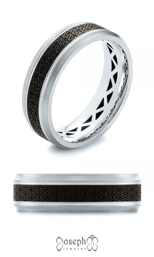 Carbon fiber wedding band