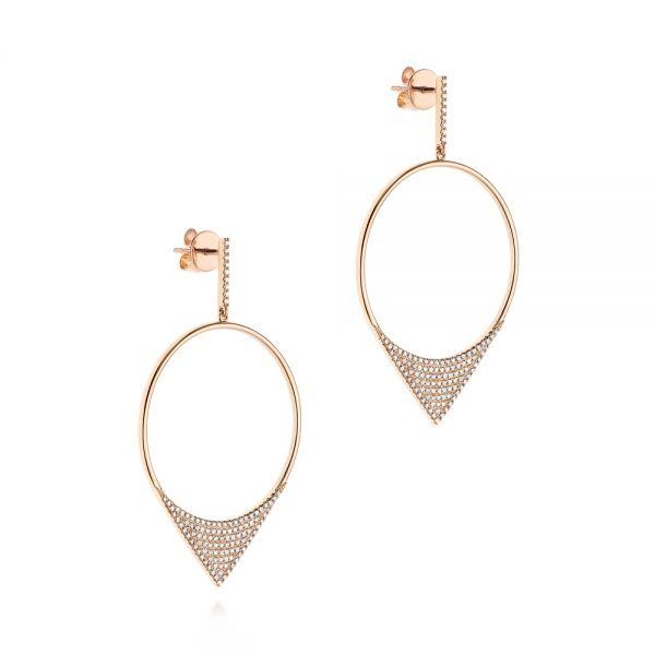 Diamond Pave Drop Earrings