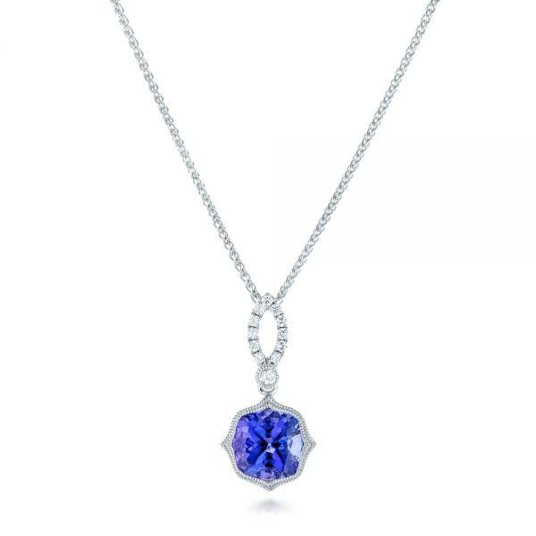 Tanzanite And Diamond Pendant