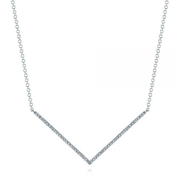 V-shaped Diamond Necklace