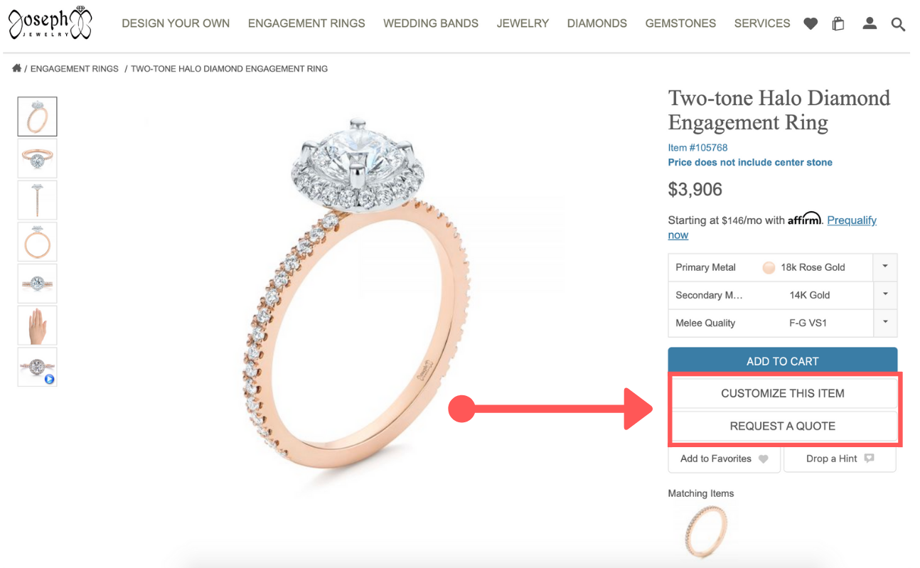handling synd detaljeret How to Create A Custom Engagement Ring Online | Joseph Jewelry