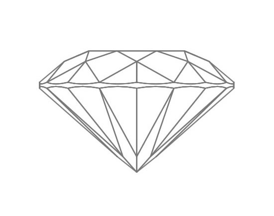 Round Diamond side view