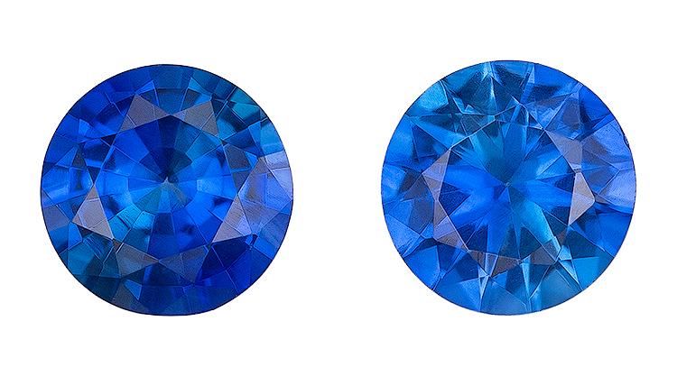 0.5 carat Round Sapphire - Gemstone 